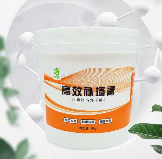 彩弘 高效补墙膏墙面修补膏防水腻子粉内墙涂料刷大白墙体神器白色5kg